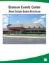 Branson Events Center. Real Estate Sales Brochure