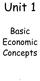 Unit 1. Basic Economic Concepts