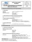 SAFETY DATA SHEET Revised edition no : 0 SDS/MSDS Date : 22 / 8 / 2012