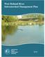 West Holland River Subwatershed Management Plan
