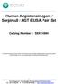 Human Angiotensinogen / SerpinA8 / AGT ELISA Pair Set