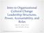Intro to Organizational Cultural Change: Leadership Structures, Power, Accountability, and Roles