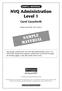 NVQ Administration Level 1 SAMPLE MATERIAL