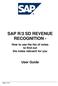 SAP R/3 SD REVENUE RECOGNITION -