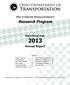 Office of Statewide Planning and Research. Research Program. State Fiscal Year Annual Report. Contents: