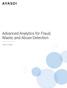 Advanced Analytics for Fraud, Waste, and Abuse Detection WHITE PAPER
