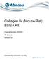 Collagen IV (Mouse/Rat) ELISA Kit