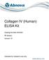 Collagen IV (Human) ELISA Kit