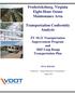 Fredericksburg, Virginia Eight-Hour Ozone Maintenance Area. Transportation Conformity Analysis