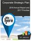 Corporate Strategic Plan Annual Report and 2017 Priorities