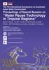 Water Reuse Technology in Tropical Regions
