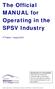 The Official MANUAL for Operating in the SPSV Industry