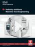 Industry solutions Machine Tool Engineering