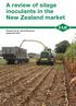A review of silage inoculants in the New Zealand market