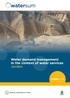 Water demand management in the context of water services