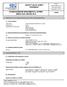 SAFETY DATA SHEET Revised edition no : 0 SDS/MSDS Date : 30 / 6 / 2012