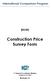 Construction Price Survey Form