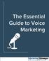 The Essential Guide to Voice Marketing