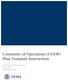 Continuity of Operations (COOP) Plan Template Instructions. Federal Emergency Management Agency 500 C ST, SW Washington, D.C.