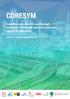 CORESYM. CarbOn-monoxide RE-use through industrial SYMbiosis between steel and chemical industries EXECUTIVE SUMMARY NOVEMBER 2017