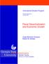 Georgia State University. Fiscal Decentralization and Economic Growth. International Studies Program. Jorge Martinez-Vazquez Robert M.