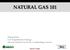 NATURAL GAS 101. Prepared for: U.S. Department of Energy Oil and Natural Gas Sector Coordinating Council