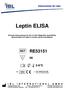 Leptin ELISA. Enzyme immunoassay for the in-vitro-diagnostic quantitative determination of Leptin in human serum and plasma.