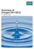 Summary of charges 2011/2012 A householder s guide