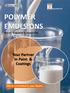 Brochure 2015 Rozachim AD POLYMER EMULSIONS. We are innovative & responsible. Your Partner in Paint & Coatings. We re committed to your future.