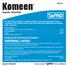 Komeen WARNING / AVISO. Aquatic Herbicide. Keep Out Of The Reach Of Children Net contents 1 gallon (Non-refillable) Aquatic Herbicide