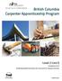 British Columbia Carpenter Apprenticeship Program
