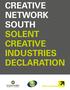 CREATIVE NETWORK SOUTH SOLENT CREATIVE INDUSTRIES DECLARATION