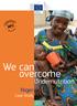 We can. overcome. Undernutrition: Niger. Case Study. International Cooperation and Development