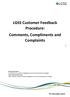 LGSS Customer Feedback Procedure: Comments, Compliments and Complaints