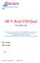 HCV Real-TM Qual Handbook