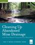 July Cleaning Up Abandoned Mine Drainage. in the West Branch Susquehanna Watershed