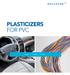 PLASTICIZERS FOR PVC. Paraplex. Dioplex. Plasthall