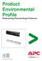Product Environmental Profile Power-saving Personal Surge Protectors