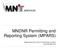 MNDNR Permitting and Reporting System (MPARS)