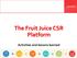 The Fruit Juice CSR Platform. Activities and lessons learned