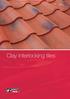For more information on Marley Eternit visit   January Clay interlocking tiles