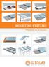 MOUNTING SYSTEMS PRODUCT CATALOG