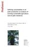 Defining sustainability in oil palm production: an analysis of existing sustainable agriculture and oil palm initiatives