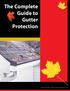 The Complete Guide to Gutter Protection