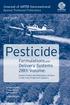 Pesticide. Formulations and Delivery Systems 28th Volume: Journal of ASTM International Special Technical Publication