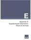 Appendix E: Supplemental Information: Plants & Animals