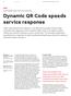 Dynamic QR Code speeds service response