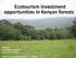 Ecotourism investment opportunities in Kenyan forests