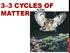 3 3 CYCLES OF MATTER