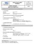 SAFETY DATA SHEET Revised edition no : 0 SDS/MSDS Date : 12 / 9 / 2012
